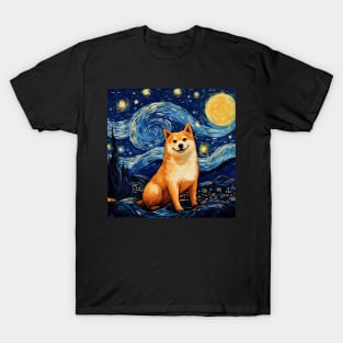 Shiba Inu Night T-Shirt